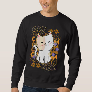 Sudadera Mamá Gato Gato Lindo Patas Gatito Adopción Perfect