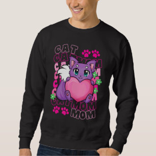 Sudadera Mamá Gato Gato Lindo Patas Gatito Adopción Perfect