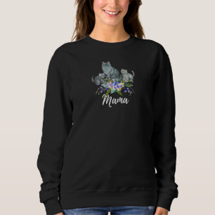 Sudadera Mama Gato Mujer Nueva Mamá Gato Lindo Mamá Para Ma
