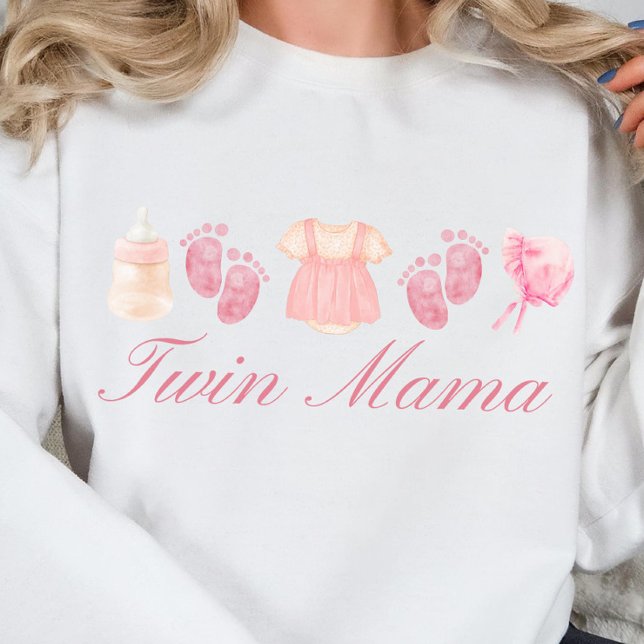 Sudadera Mamá gemela, club de mamás gemelas, regalo de cami (Subido por el creador)