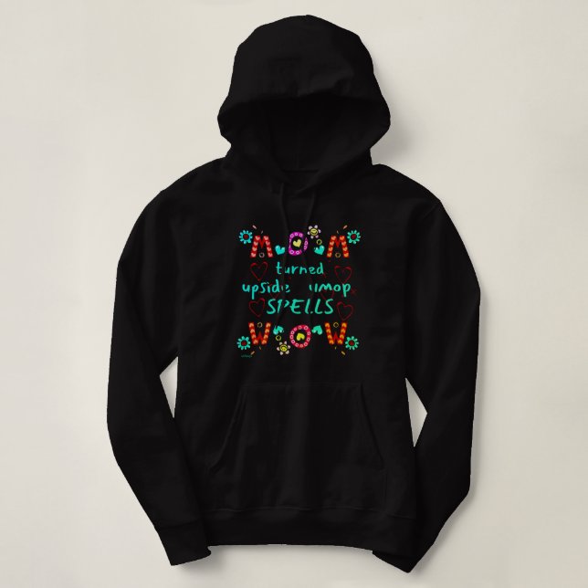 Sudadera MAMÁ GIRÓ HACIA ABAJO DESAPARECIENDO EL regalo de  (Diseño del anverso)