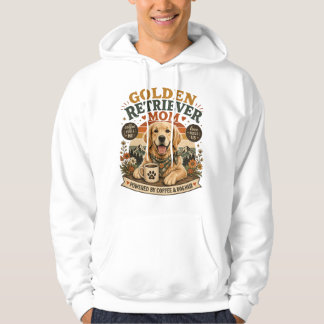 Sudadera Mamá Golden Retriever Café Vintage y Amante de los