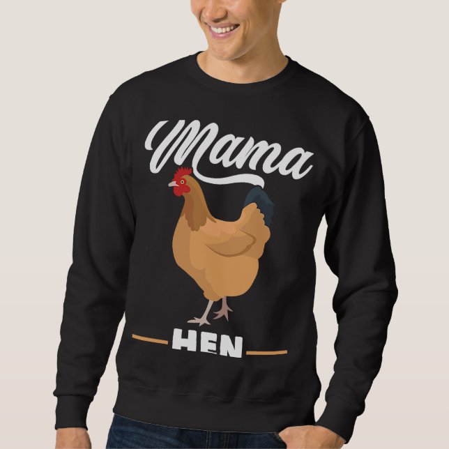 Sudadera Mama Hen Pollo Rooster Granja Animal (Anverso)