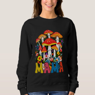 Sudadera Mamá Hongo Floral Groovy Lindo Día de las Madres