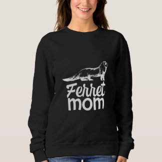 Sudadera Mamá hurón mujer propietaria de mascotas familia c