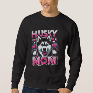Sudadera Mamá Husky Perro Husky Siberiano Para Mujeres