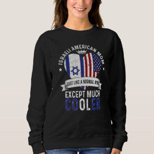 Sudadera Mamá israelí americana Día de las Madres Mama País