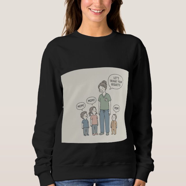 Sudadera Mamá la enfermera (Anverso)