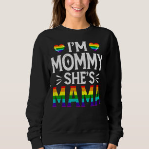 Sudadera Mamá lesbiana soy mamá Ella es lesbiana gay Lgbt