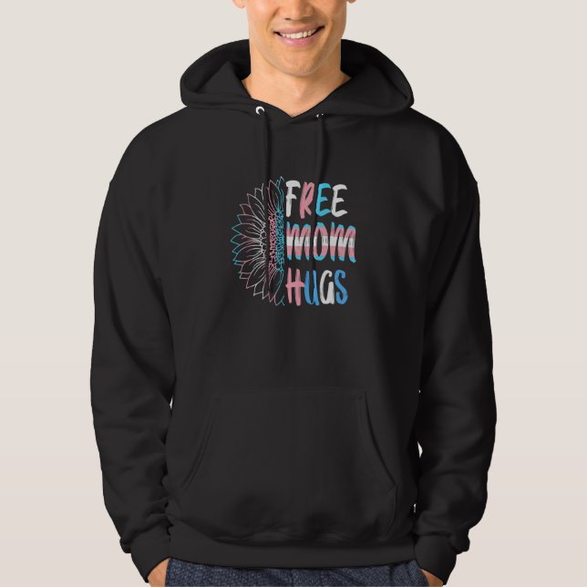 Sudadera Mamá libre abraza al transexual girasol Tr (Anverso)