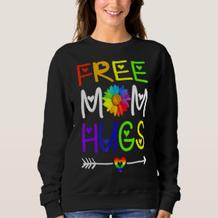Sudadera Mamá Libre Abraza El Colorido Daisy Rainbow Heart