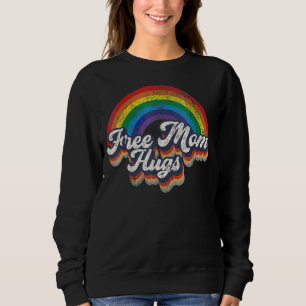 Sudadera Mamá Libre Abraza El Corazón Arcoiris Bandera Lgbt