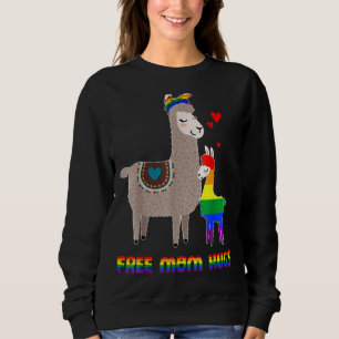 Sudadera Mamá libre abraza el orgullo femenino Llama Lgbt