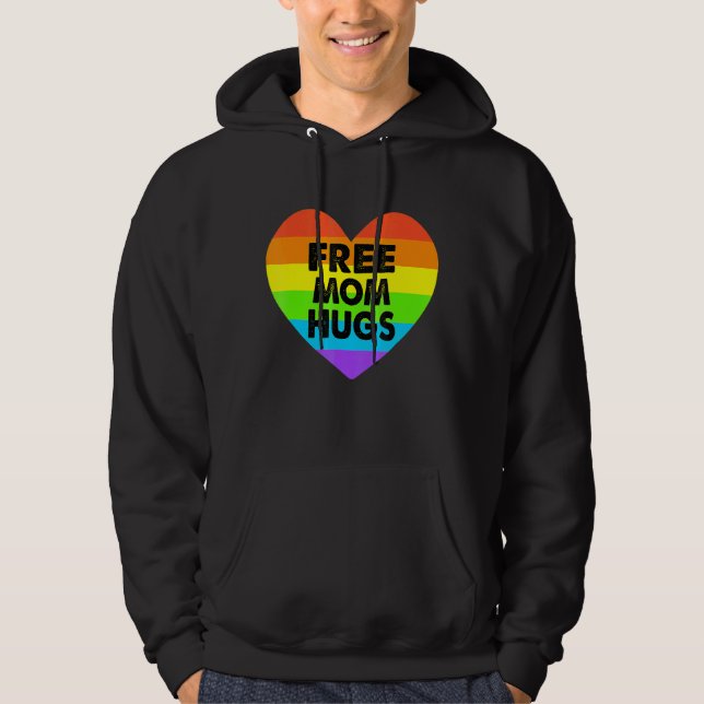Sudadera Mamá libre abraza el orgullo gay transgénero en el (Anverso)