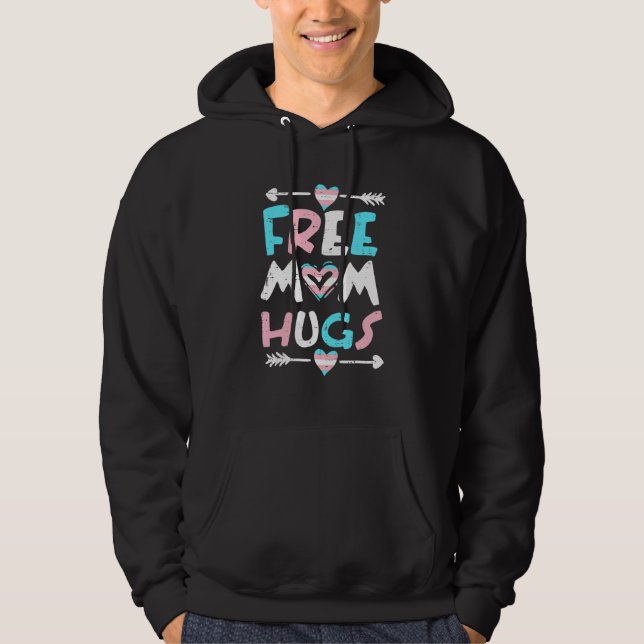 Sudadera Mamá libre abraza el orgullo transsexual transgéne (Anverso)