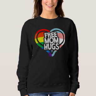 Sudadera Mamá libre abraza el Rainbow Lgbt Orgullo Gay Tran