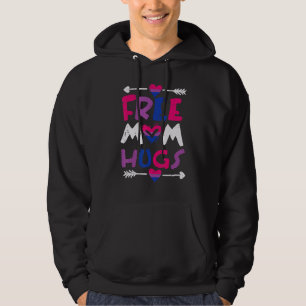 Sudadera Mamá libre abraza la bandera del orgullo bisexual 