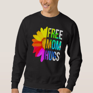 Sudadera Mamá libre abraza Orgullo Gay Lgbt Daisy Flor Arco