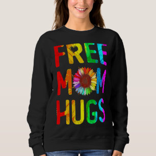 Sudadera Mamá libre abraza Orgullo Gay Lgbt Daisy Flor Arco