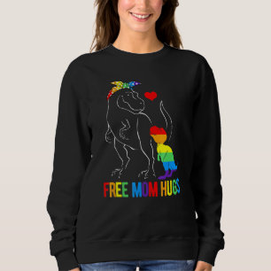 Sudadera Mamá Libre Lgbt abraza Dinosaurio Rex Mamasaurus A