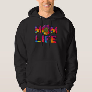 Sudadera Mama Life Sunflower Tie Dye Hippie Mamas D