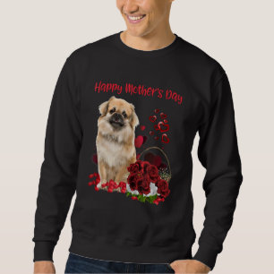 Sudadera Mamá linda Flor feliz Día de la Madre Perro 1