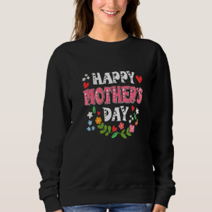 Sudadera Mamá linda: Flores felices del día de la madre