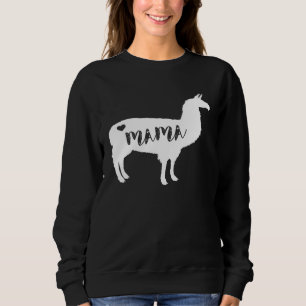Sudadera Mama Llama Alpaca Cute Día de la Madre Para Mamá