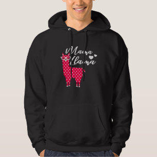 Sudadera Mamá Llama de lunares rosados Mamá Llama genial Ma