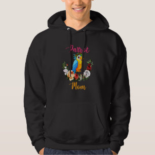 Sudadera Mamá loro floral corbata de lazo loro amante Día d