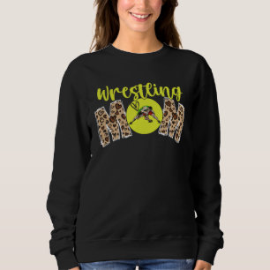Sudadera Mamá Luchadora Estampado de Leopardo Día de la Mad