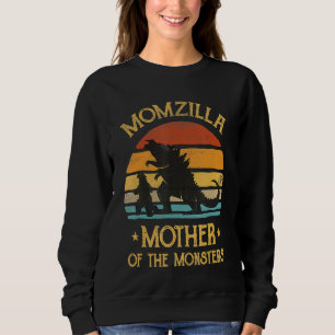 Sudadera Mamá Madre De Monstruos Mujeres Navidades De Hallo