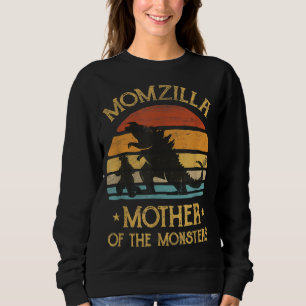 Sudadera Mamá Madre De Monstruos Mujeres Navidades De Hallo