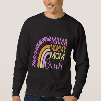 Sudadera Mamá mamá Bruh Leopard, el día de la madre del arc