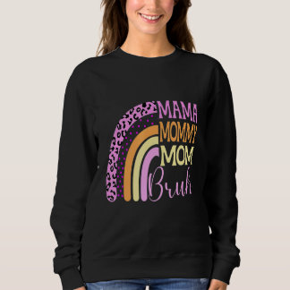 Sudadera Mamá mamá Bruh Leopard, el día de la madre del arc