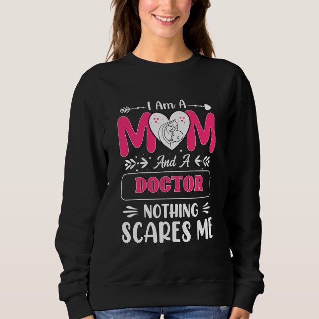 Sudadera Mamá médica, Médica divertida (Anverso)