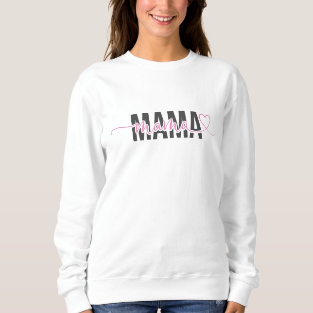 Sudadera Mamá Mini San Valentín moderno y el Día de la Madr (Anverso)