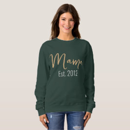 Sudadera MAMA minimalista Año Este Madre Keepsake