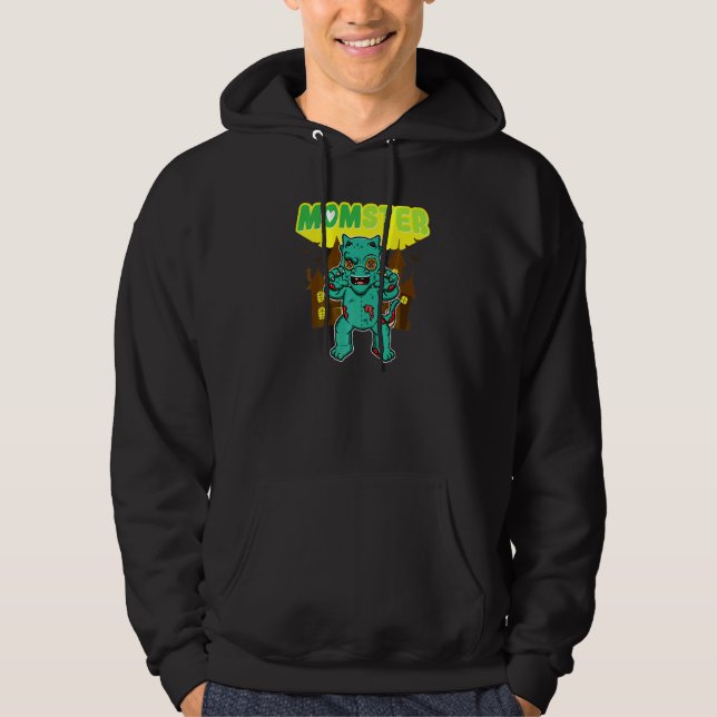 Sudadera Mamá monstruo Monstruosa Mamá Espeluznante Hallowe (Anverso)