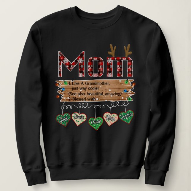 Sudadera Mamá Navidades (Anverso del diseño)