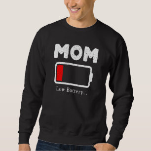 Sudadera Mamá necesita carga de batería baja