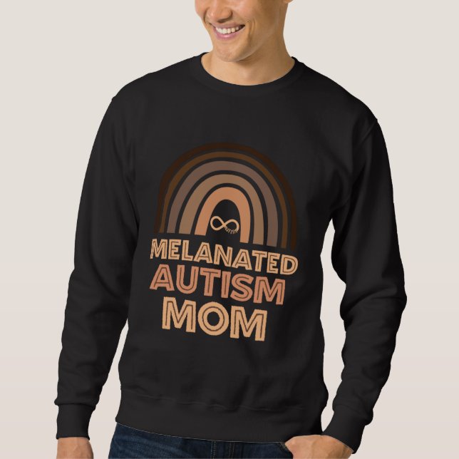 Sudadera Mamá Negra Autista De Hijo Autista Niños Bo Melani (Anverso)