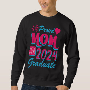 Sudadera Mamá Orgullosa De Un Graduado De La Clase De 2024
