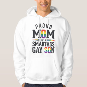 Sudadera Mamá orgullosa de un hijo gay descarado camiseta v
