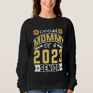 Sudadera Mamá orgullosa de una margarita de graduación de ú