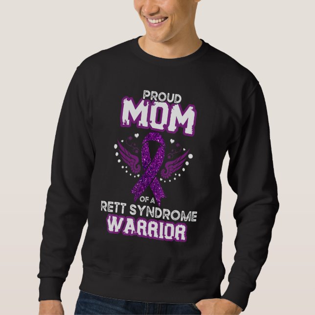 Sudadera Mamá Orgullosa Mamá De Un Guerrero Con Síndrome De (Anverso)