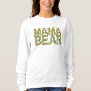 Sudadera Mamá Osa Narciso Floral y Feroz