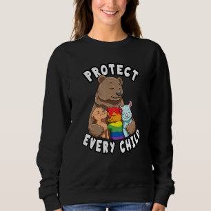 Sudadera Mamá Osa Protegiendo A Sus Hijos Cuidando A Todos