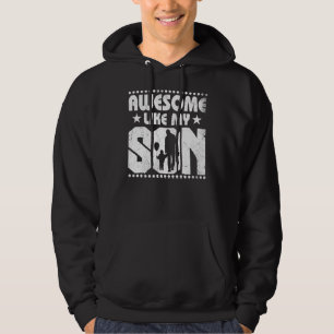 Sudadera Mamá papá cita alucinante como mi hijo feliz D de
