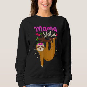 Sudadera Mama Perezoso Espíritu Perezoso Animal Mamá Famili
